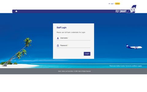 Staff Login - GoAir | Airline Tickets and Fares