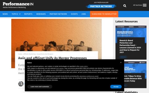 Awin and affilinet Unify As Merger Progresses | PerformanceIN