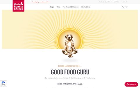 Guru Signup - The Honest Kitchen