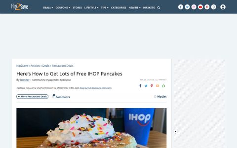 IHOP Free Pancakes | Here's How to Score Lots of Free ...
