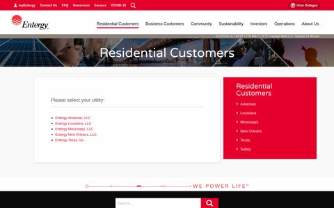 Residential Customers | Entergy | We Power Life