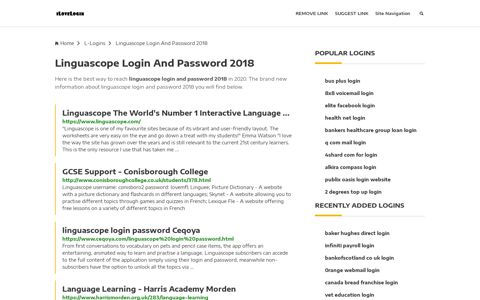 Linguascope Login And Password 2018 ❤️ One Click Access
