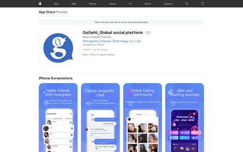 ‎GaGaHi_Global social platform on the App Store