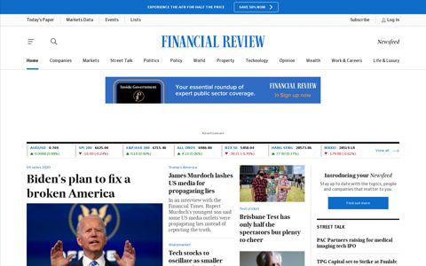 Financial Review - Business, Finance and Investment News ...