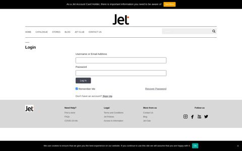 Login | Jet Online