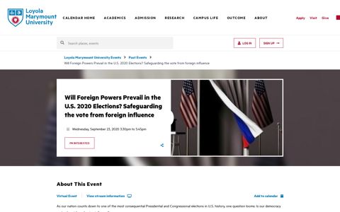 Will Foreign Powers Prevail in the U.S. 2020 Elections ...
