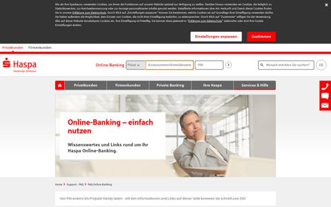 FAQ Online-Banking - Haspa