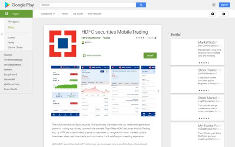 HDFC securities MobileTrading - Apps on Google Play