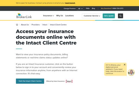 Access your insurance documents online | Intact Client Centre