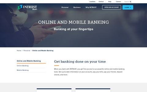 Personal Online and Mobile Banking | INTRUST Bank