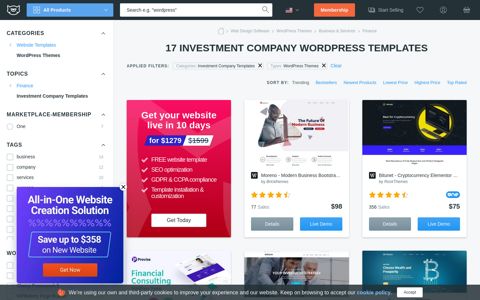 Best Investment Company WordPress Themes 2020 ...