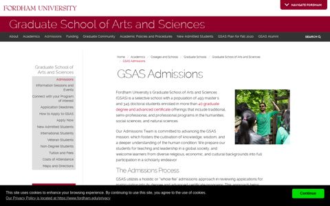 GSAS Admissions | Fordham
