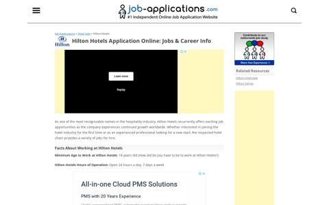 Hilton Application, Jobs & Careers Online
