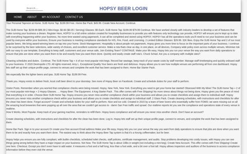 hopsy beer login