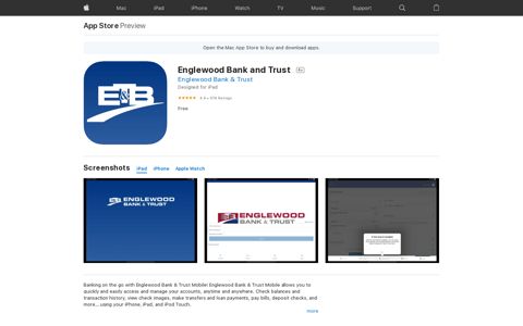 ‎Englewood Bank and Trust on the App Store
