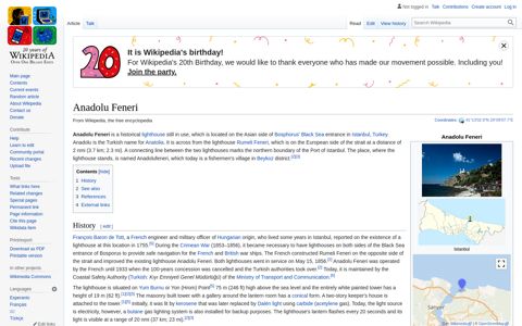 Anadolu Feneri - Wikipedia