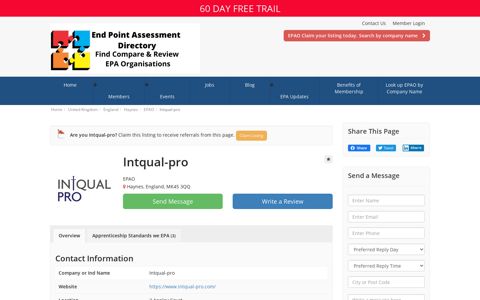 Intqual-pro - EPAO - End Point Assessment (EPA)