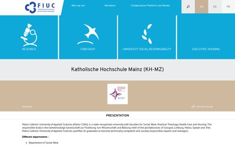 Katholische Hochschule Mainz (KH-MZ) - FIUC