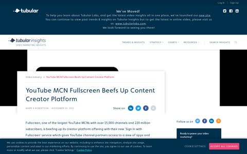 YouTube MCN Fullscreen Beefs Up Content Creator Platform