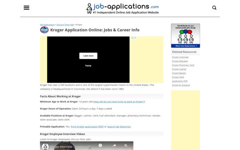 Kroger Application, Jobs & Careers Online