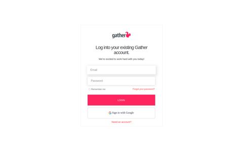 Gather Sign In