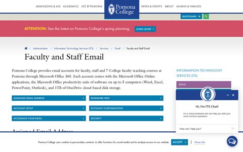 Faculty and Staff Email | Pomona College in Claremont ...