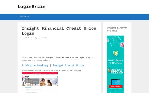 Insight Financial Credit Union - Online Banking | Insight Credit ...