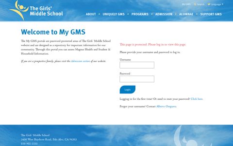 Student Portal - The Girls' Middle School