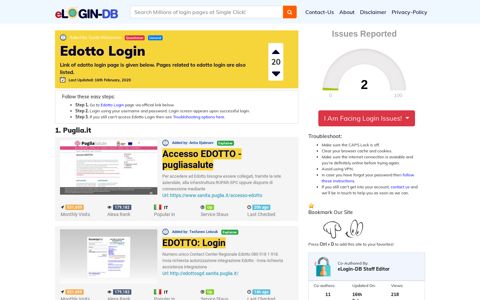 Edotto Login - A database full of login pages from all over the ...
