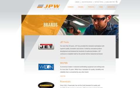 Brands | JET | Wilton | Powermatic | ProMac ... - JPW Industries