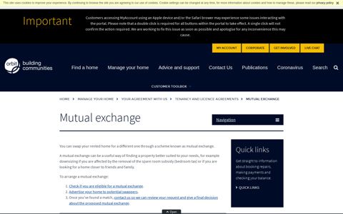 Mutual exchange | Orbit