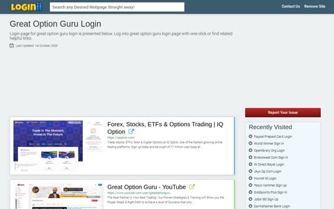 Great Option Guru Login - Loginii.com