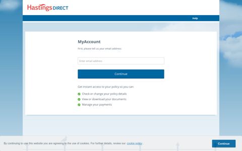 MyAccount Log in and Registration - Hastings Direct