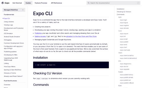 Expo CLI - Expo Documentation