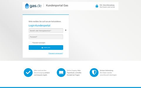 Login Kundenportal - gas.de | Dauerhaft sparen. Mit ...