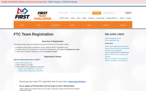 FTC - FTC Team Registration - FIRST Illinois Robotics