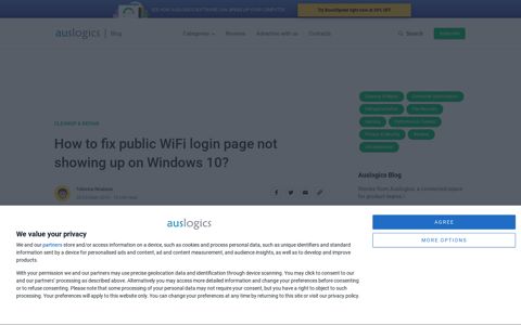 How to fix public WiFi login page not showing up on Windows ...
