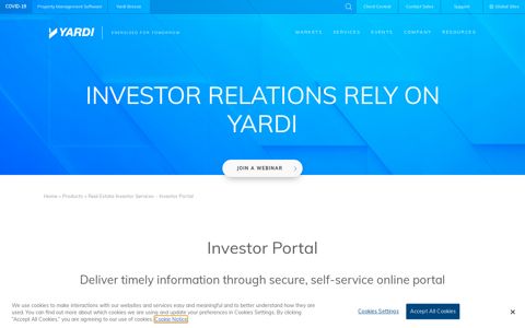 Real Estate Investor Services – Investor Portal – Yardi ...
