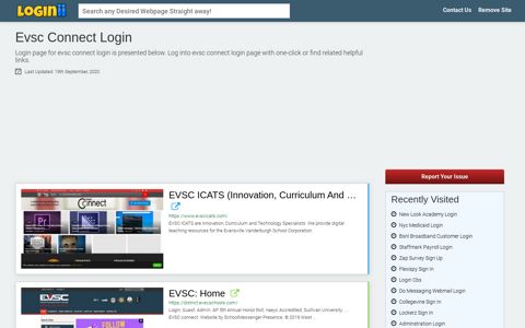 Evsc Connect Login - Loginii.com