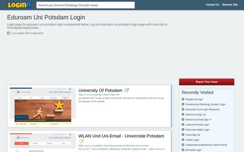 Eduroam Uni Potsdam Login - Loginii.com