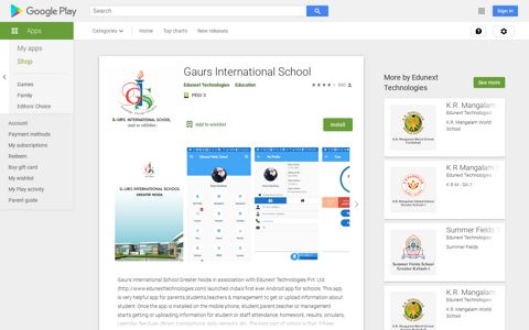Gaurs International School – Apps on Google Play