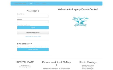 Legacy Dance Center - Dance Studio Pro
