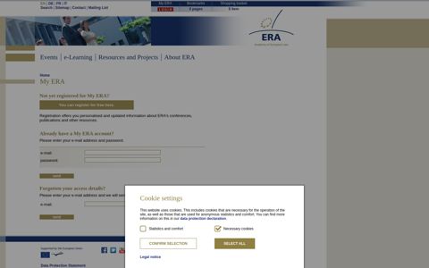 My ERA - ERA – Academy of European Law