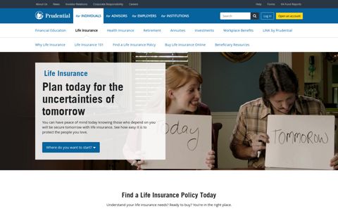 Life Insurance: Policies, Information & Quotes | Prudential ...