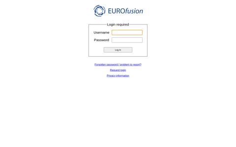 EUROfusion Users' pages: Log In