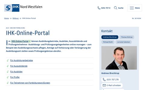 IHK-Online-Portal - IHK Nord Westfalen