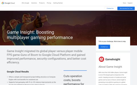 Game Insight Case Study | Google Cloud