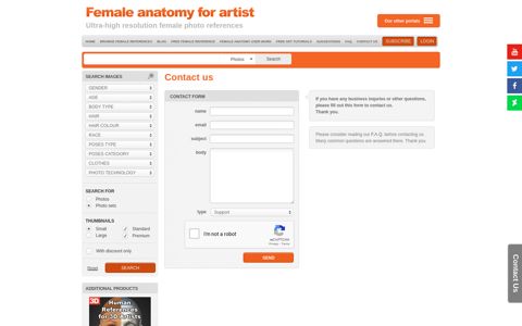 Contact Us - Ultra-high resolution ... - Female Anatomy for Artist