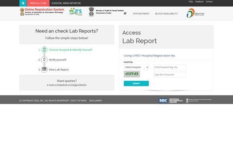Access Lab Report - ORS Patient Portal