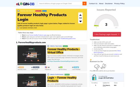 Forever Healthy Products Login